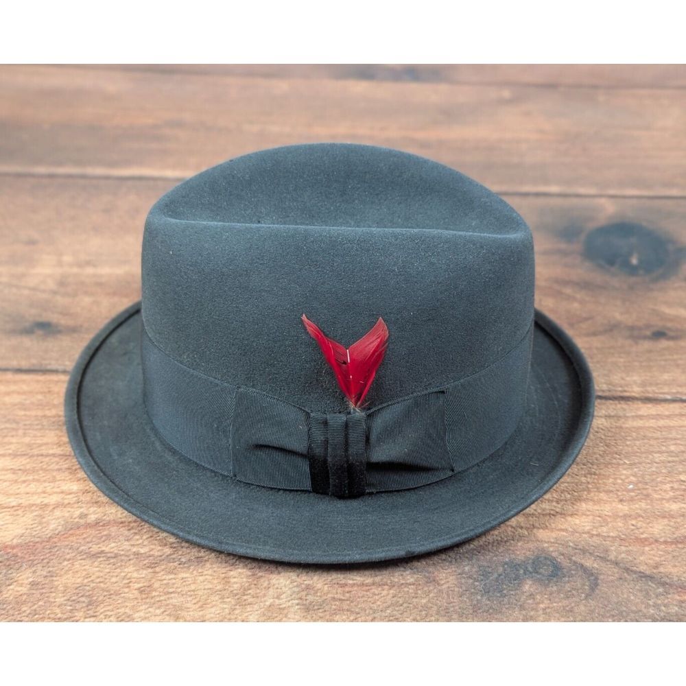 Royal BILTMORE Classic Fedora_ Size 7,  _ Gray Felt Some Damage Please see photo - Picture 3 of 14